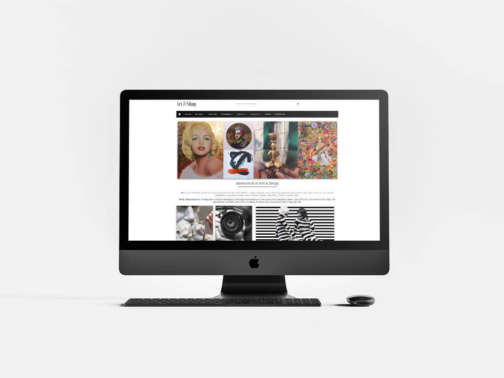 Art&Shop Galleria d’arte - E-Commerce realizzato da SC Web Agency