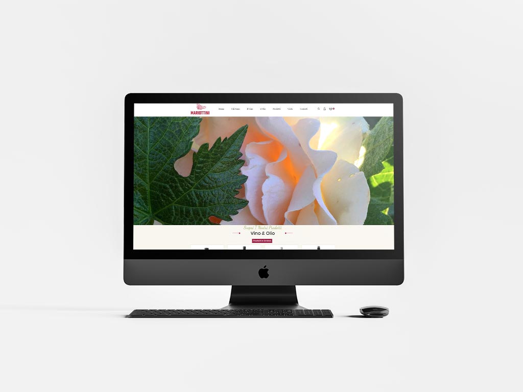 Mariottini Wine - E-Commerce realizzato da SC Web Agency