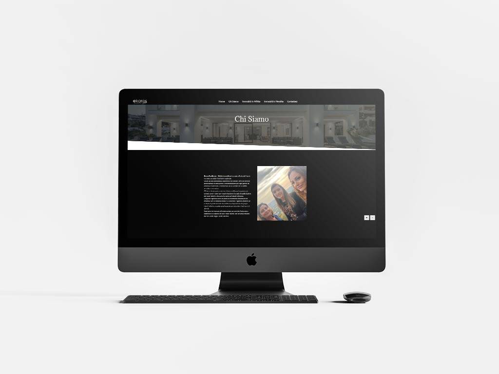 Ekaros Real Estate - Branding e Grafica realizzato da SC Web Agency
