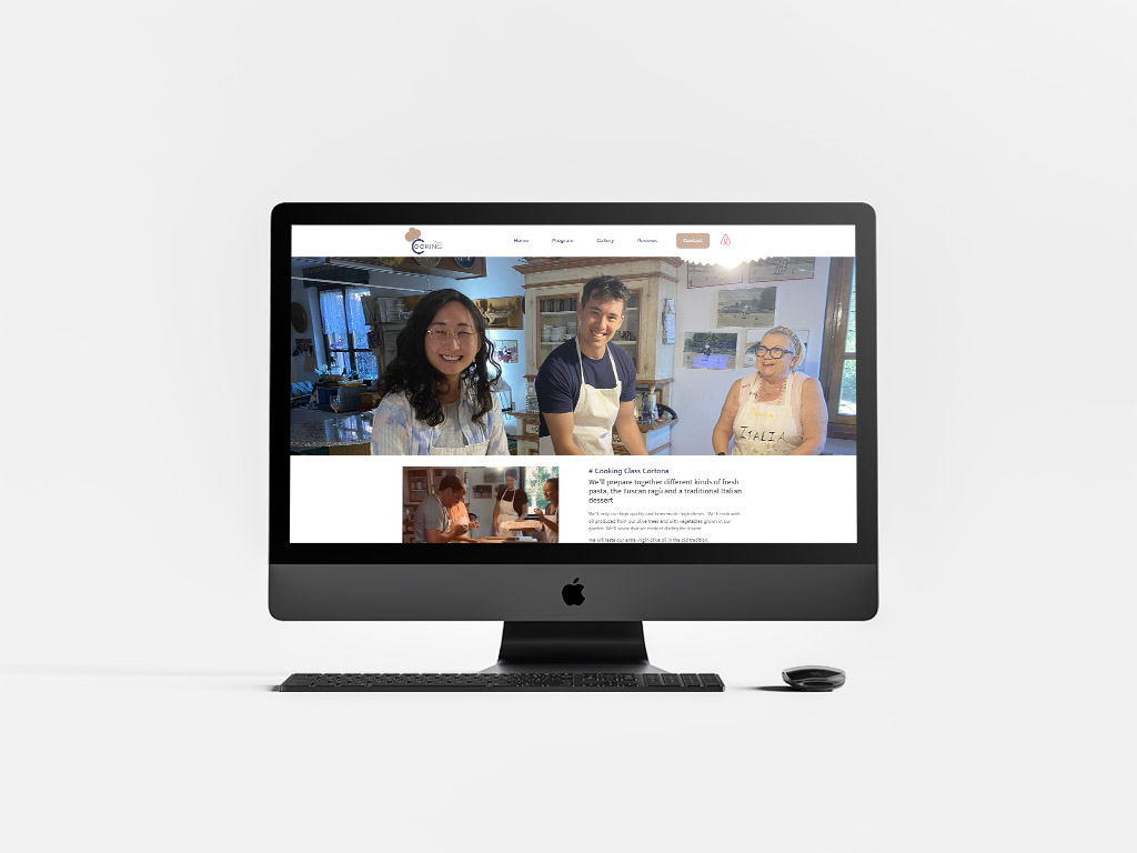 Cooking Class Cortona - Branding e Grafica realizzato da SC Web Agency