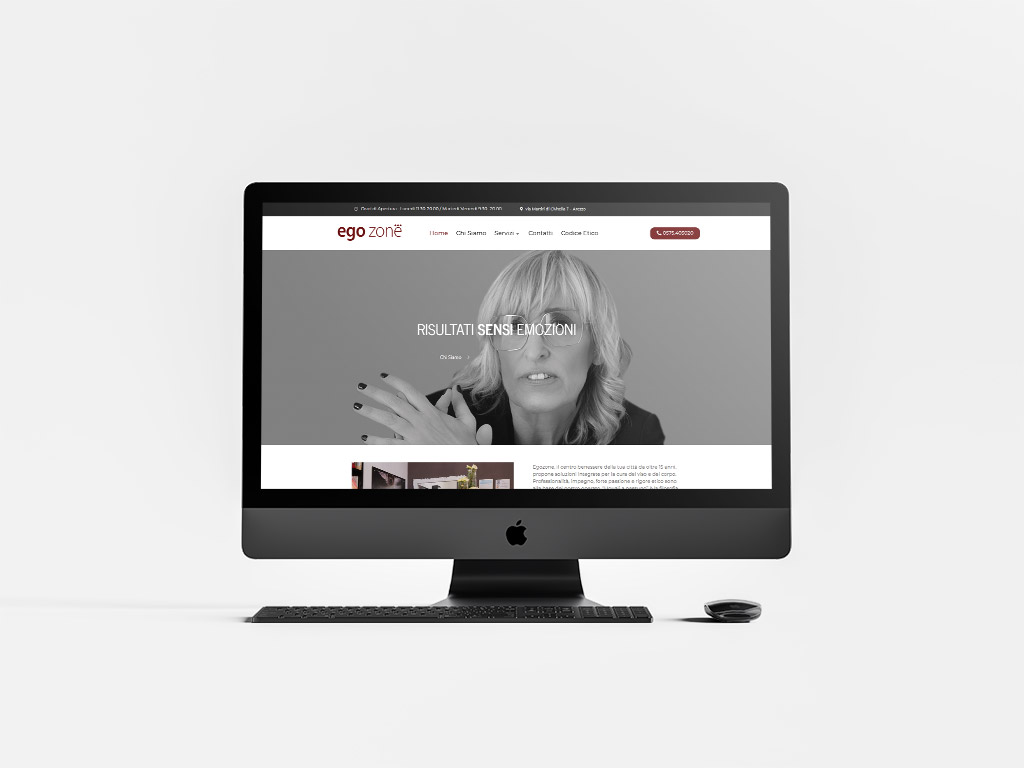 Egozone Benessere - Branding e Grafica realizzato da SC Web Agency
