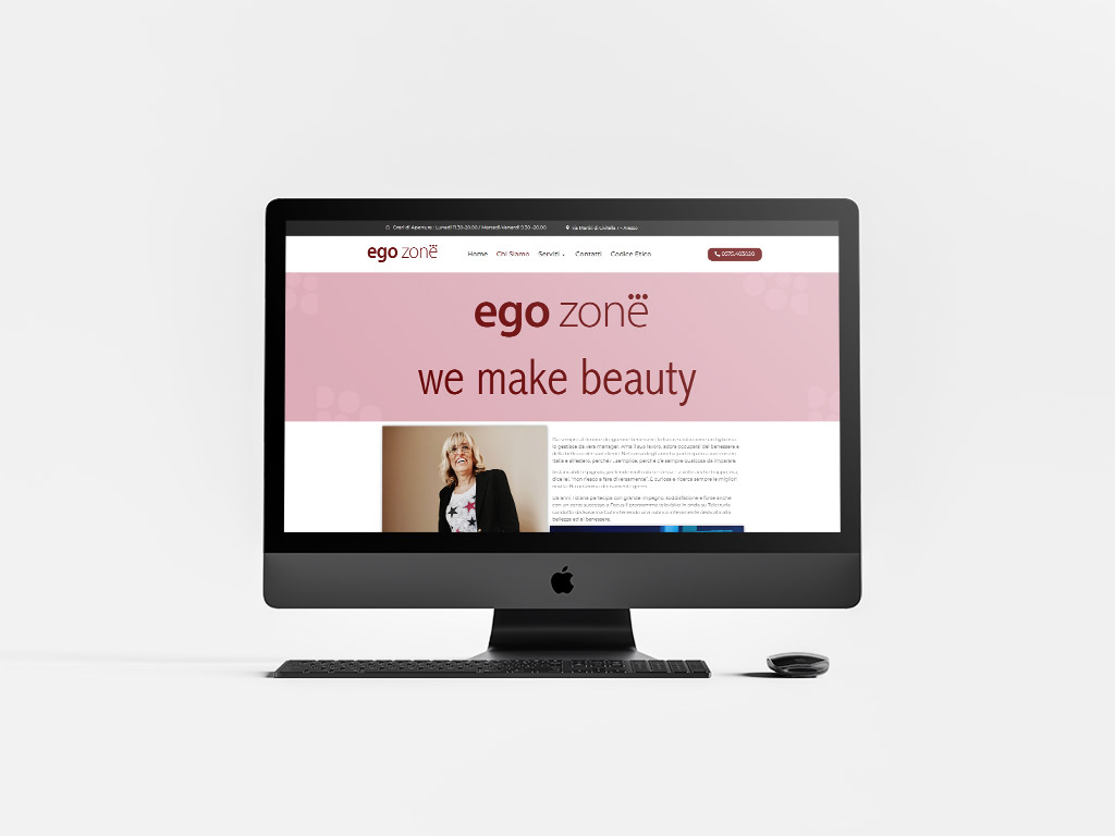 Egozone Benessere - Branding e Grafica realizzato da SC Web Agency