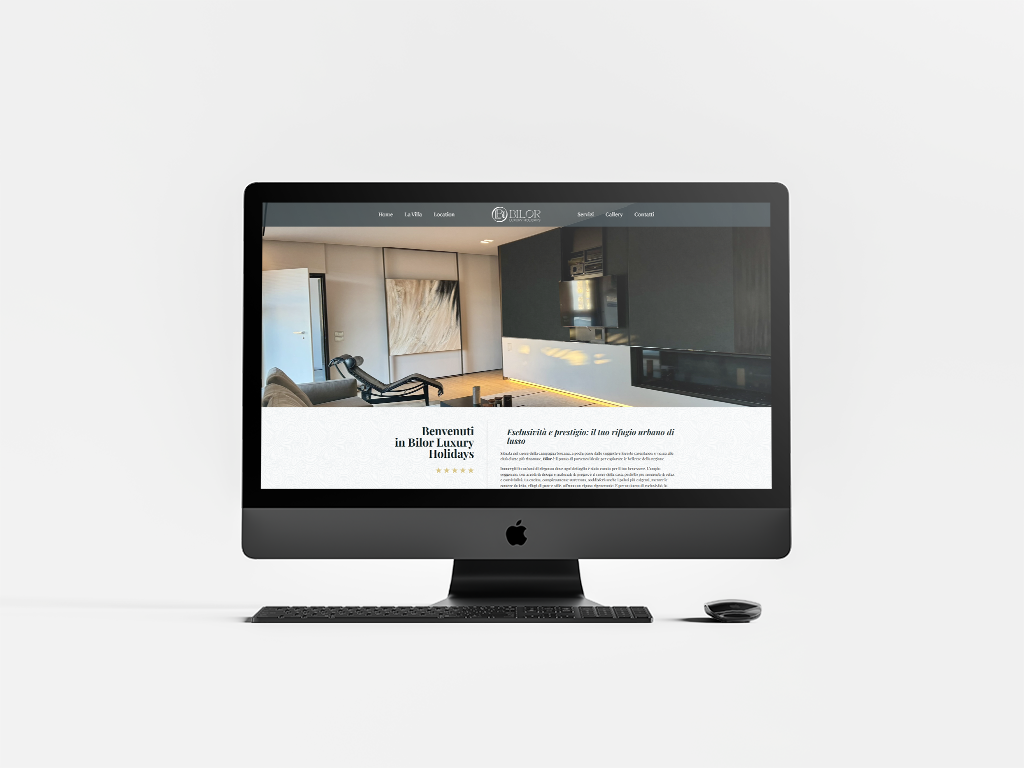 Homepage del sito Bilor Luxury Holidays realizzato da SC Web Agency