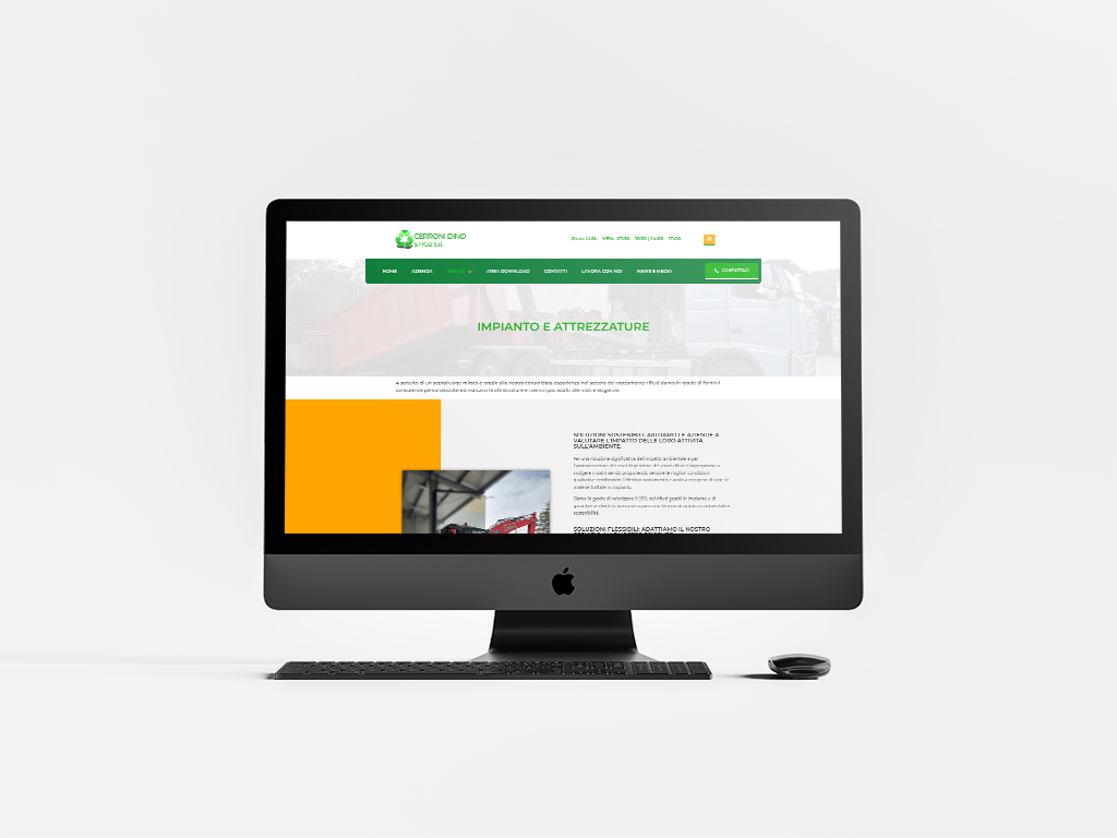 Sito web aziendale realizzato per Cerroni Srl