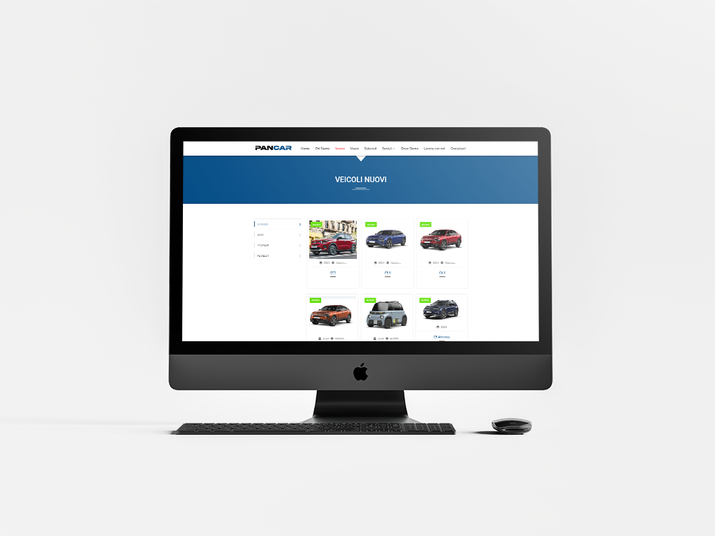 Servizi automotive presentati nel sito Pancar