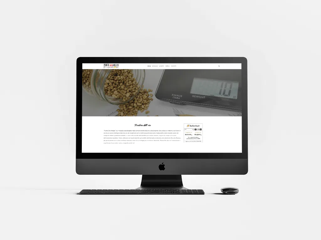 Sito web realizzato per Punto Oro Arezzo