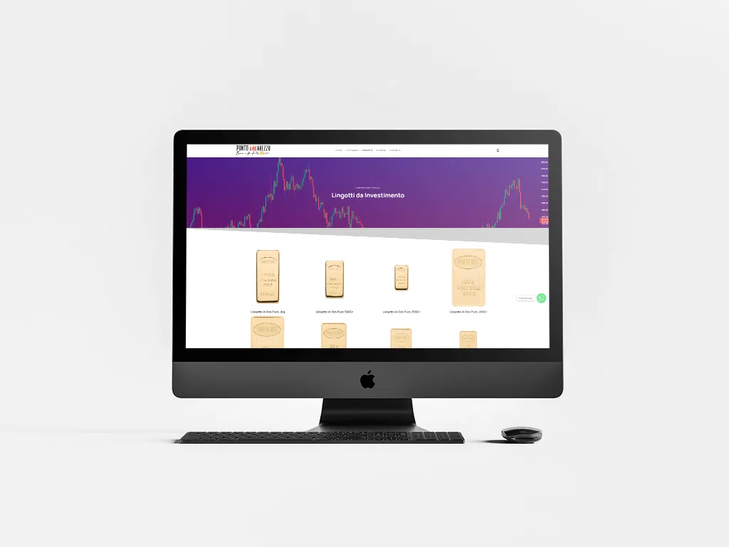 Homepage del sito Compro Oro Punto Oro Arezzo
